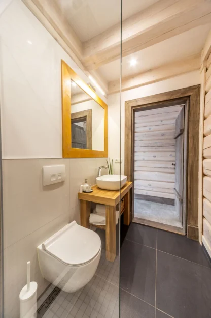 Zdjęcie CHATA POD PRZEHYBĄ - ekologiczny dom z bali dla 15 osób #33