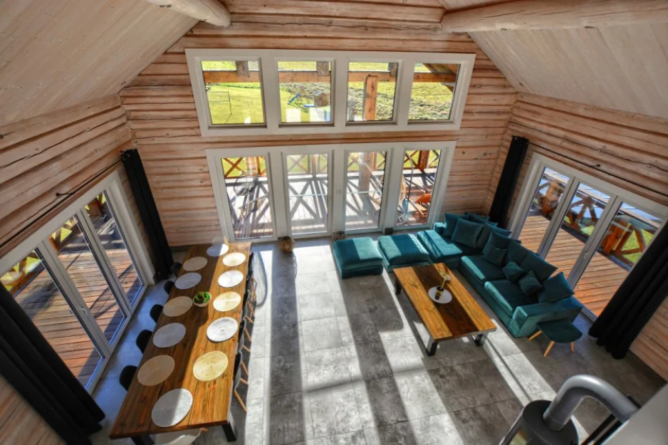Zdjęcie CHATA POD PRZEHYBĄ - ekologiczny dom z bali dla 15 osób #24