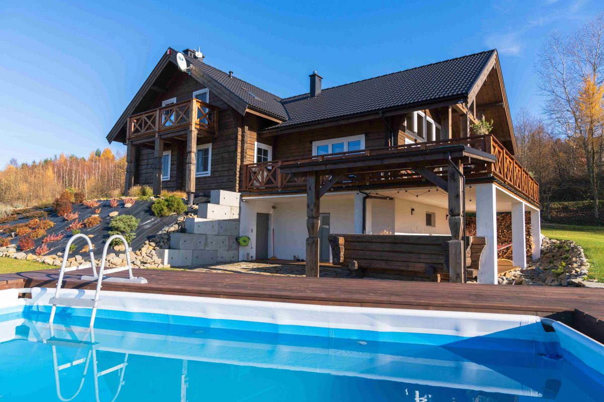 Zdjęcie CHATA POD PRZEHYBĄ - ekologiczny dom z bali dla 15 osób #5