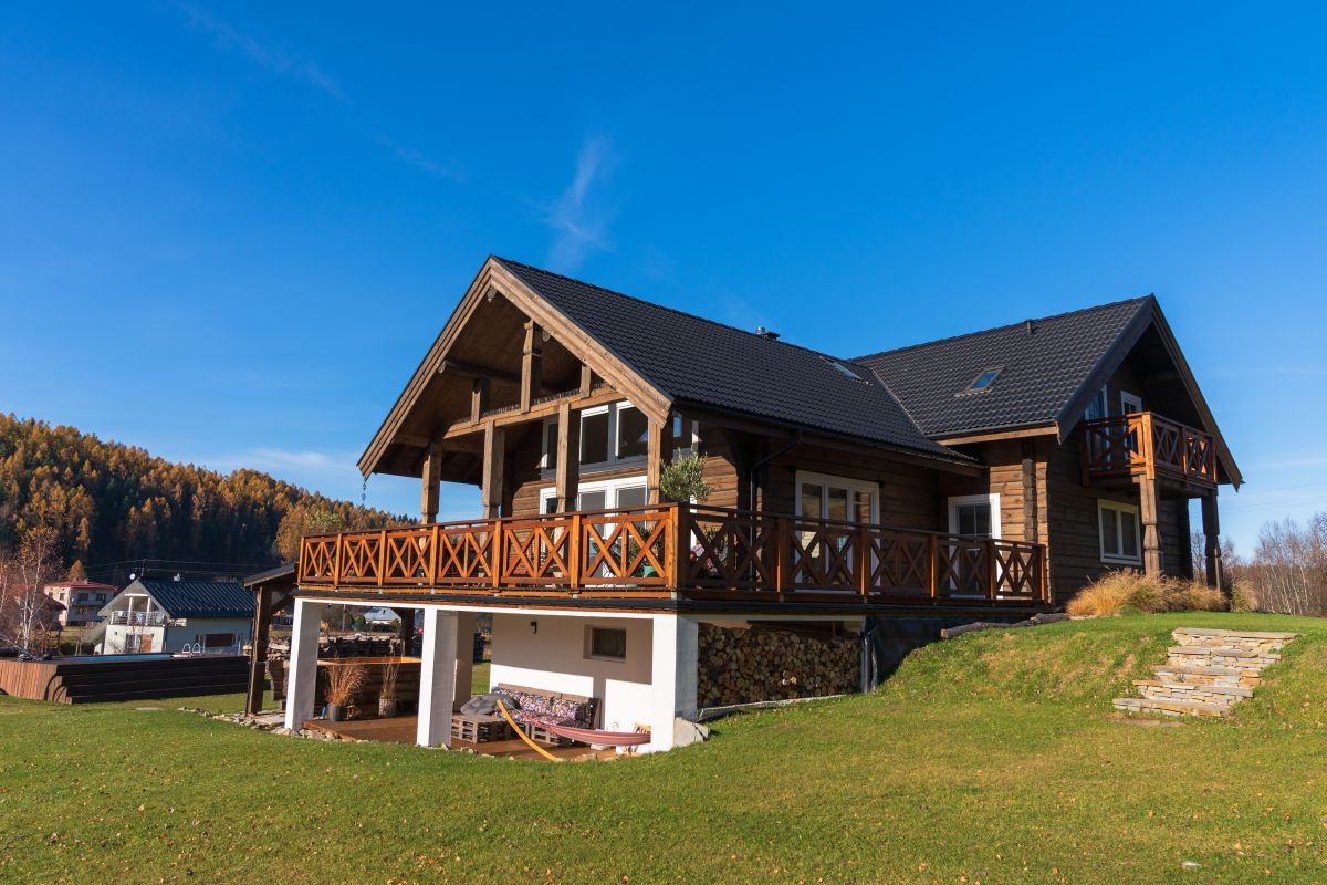 Zdjęcie CHATA POD PRZEHYBĄ - ekologiczny dom z bali dla 15 osób #6