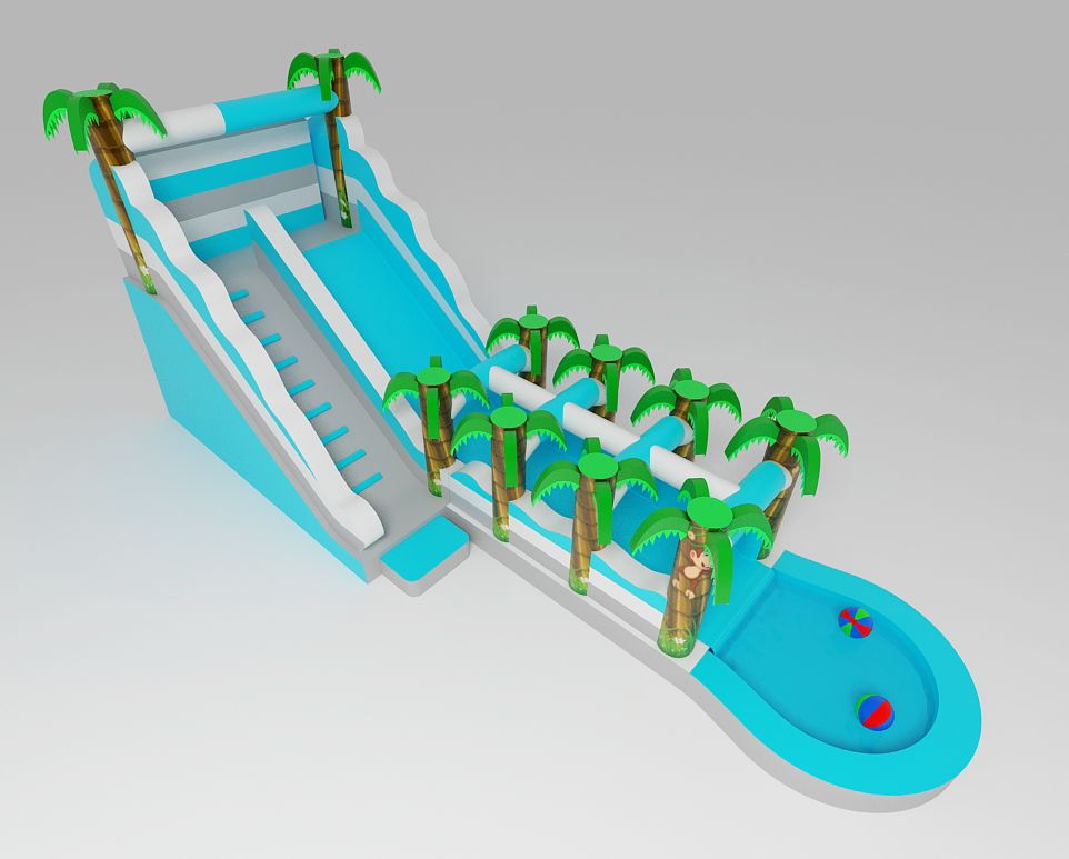 NOWOŚĆ 2023!          Dmuchana zjeżdżalnia wodna - nowa atrakcja dla najmłodszych Gości