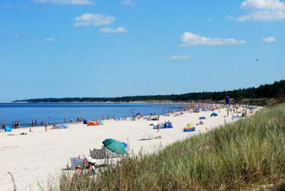 Plaża w okolicy Dźwirzyna.