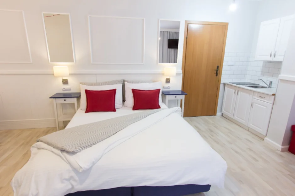 Willa Karmazyn noclegi w Międzyzdrojach 3 os pokój z aneksem kuchennym