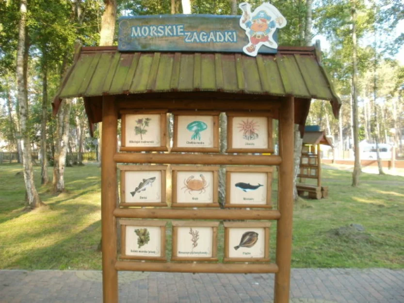 Przy ośrodku - Park Edukacyjny Wyspa Skarbów dla dzieci.