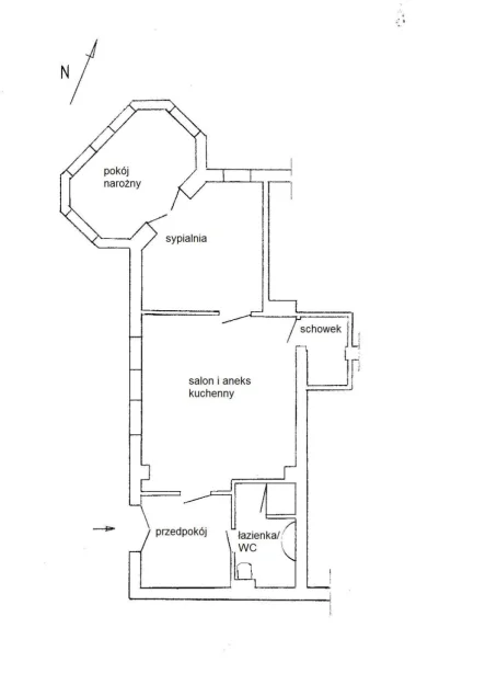 Pod Skarpą-plan mieszkania