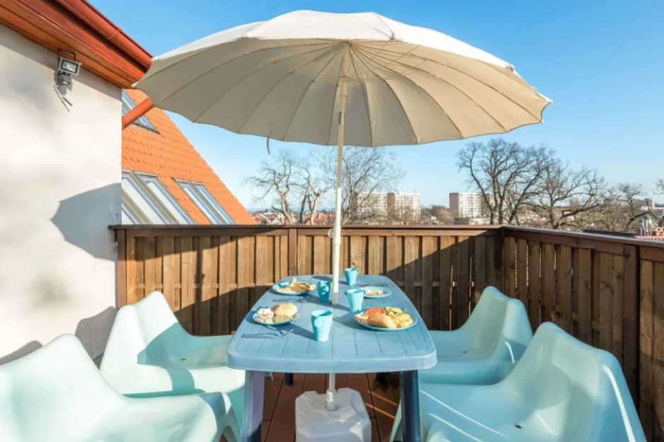 4-os Deluxe - prywatny taras