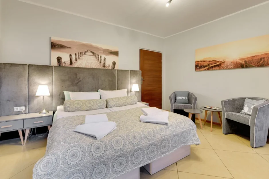 Apartament Gray 2-sypialniany z balkonem 55m2