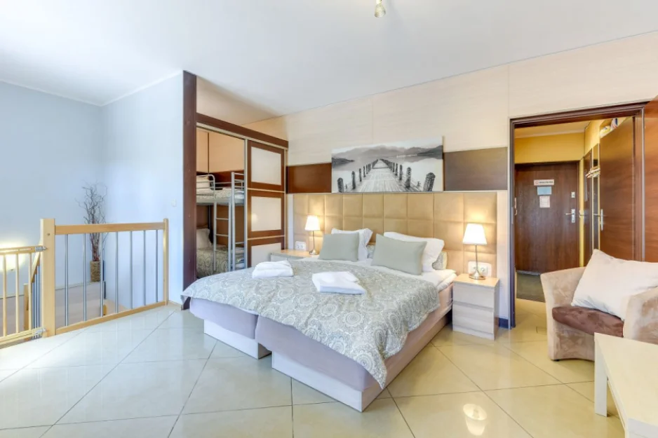 Apartament Gray 55m2 - balkon, 2 sypialnie