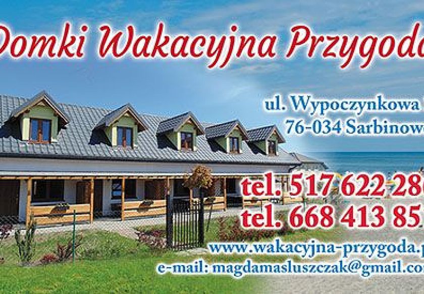 Domki Wakacyjna-Przygoda - noclegi Sarbinowo