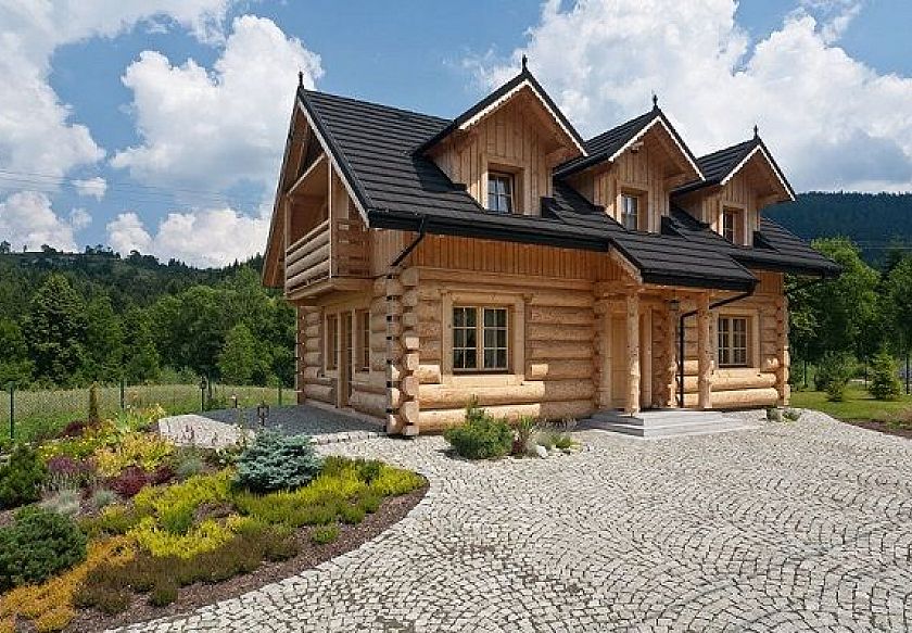 Gorczański Domek luksusowy góralski dom z bali - noclegi Koninki