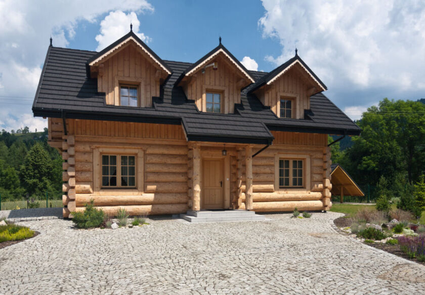 Gorczański Domek luksusowy g&oacute;ralski dom z bali - noclegi Koninki