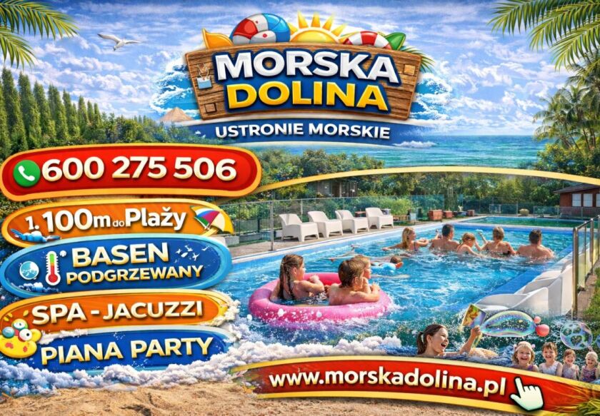 MORSKA DOLINA Domki 100m od PLAŻY- ANIMACJE -BASEN EKO 85