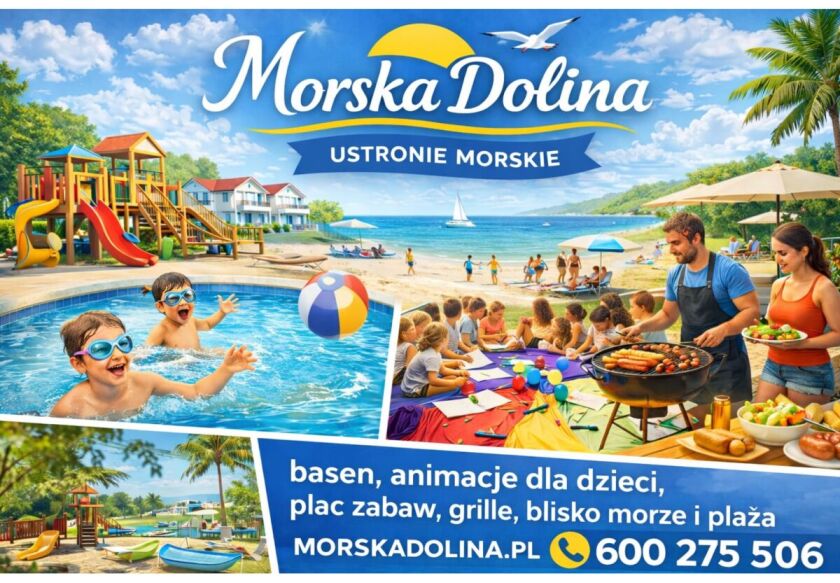 MORSKA DOLINA Domki 100m od PLAŻY- ANIMACJE -BASEN EKO 50