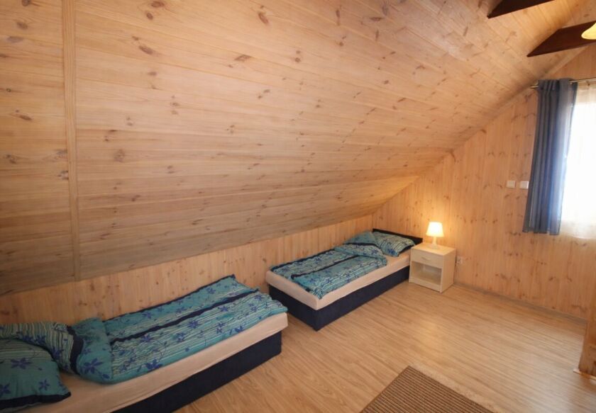 sypialnia w domku piętrowym